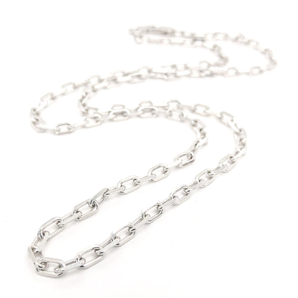Sterling Silver 3.5mm 20" Paperclip Chain - Walter Bauman Jewelers