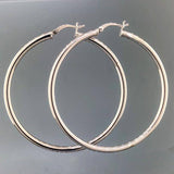 Sterling Silver 3X50 Hinged Hoop - Walter Bauman Jewelers