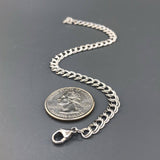 Sterling silver 8" small double link charm bracelet - Walter Bauman Jewelers