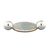 Sterling Silver 8mm Ball Stud Earrings - Walter Bauman Jewelers