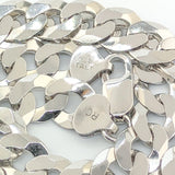 Sterling Silver 9.5mm 24" Comfort Curblink Chain - Walter Bauman Jewelers