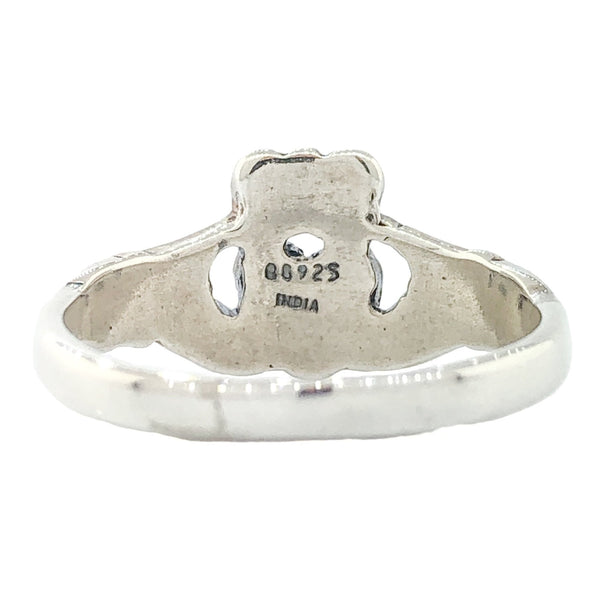 Sterling Silver Antiqued Claddagh Ring - Walter Bauman Jewelers