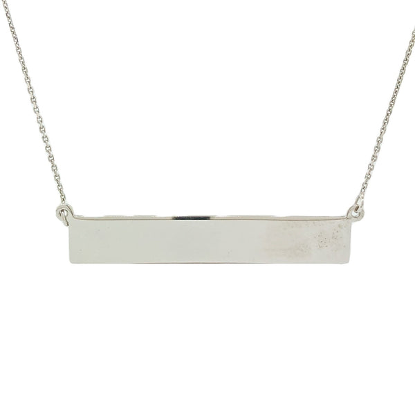 Sterling Silver Bar Necklace - Walter Bauman Jewelers