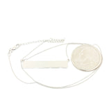 Sterling Silver Bar Necklace - Walter Bauman Jewelers