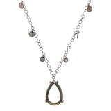 Sterling Silver Black Rhodium Quartz Necklace - Walter Bauman Jewelers