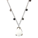 Sterling Silver Black Rhodium Quartz Necklace - Walter Bauman Jewelers