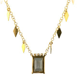 Sterling Silver Yellow Gold Plated Colored Gemstone Necklace - Walter Bauman Jewelers