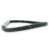 STST 5mm Black Stingray Leather Bracelet - Walter Bauman Jewelers