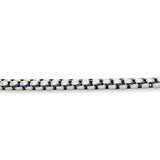 STST Blue Nylon Double Round Box Chain Bracelet - Walter Bauman Jewelers