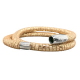 STST Gold Leather Wrap Bracelet - Walter Bauman Jewelers