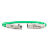 STST Green IP 5mm Cable Bracelet - Walter Bauman Jewelers