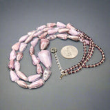 STST Purple Murano Glass Double Strand Beaded Necklace - Walter Bauman Jewelers