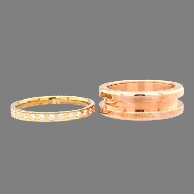 STST RGP & RGP Swarovski CZ Ring Set - Walter Bauman Jewelers