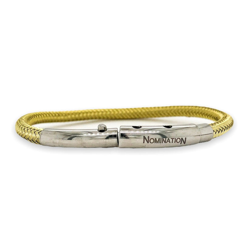 STST Yellow IP 5mm Cable Bracelet - Walter Bauman Jewelers