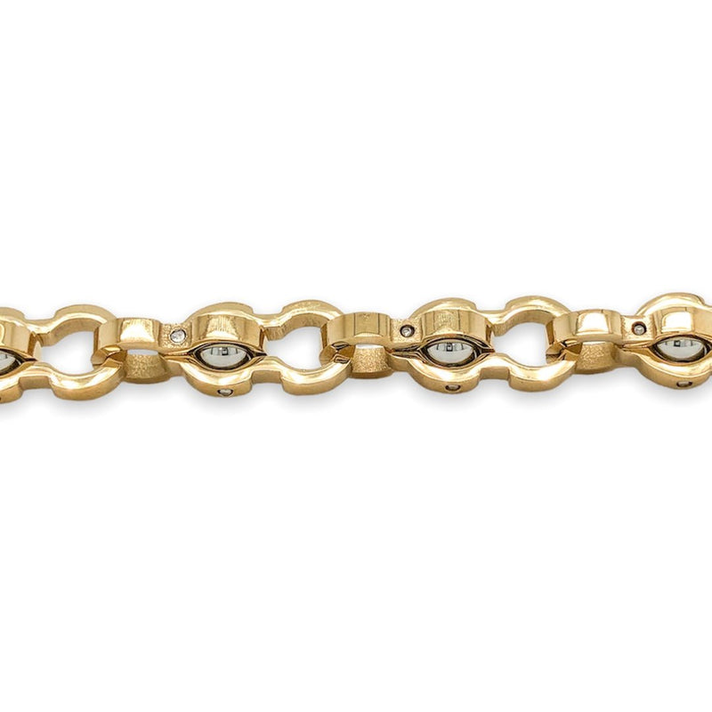 STST YGP “Orb” Link Chain Bracelet - Walter Bauman Jewelers