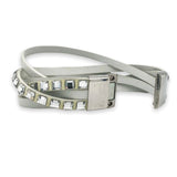 Swarovski Leather & Crystal Multi Strand Wrap Bracelet - Walter Bauman Jewelers
