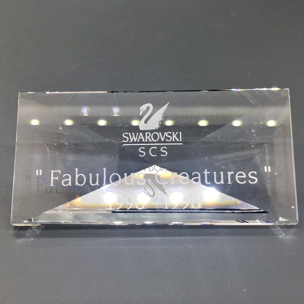 Swarovski Retired SCS 1996-1998 Fabulous Creatures Plaque - Walter Bauman Jewelers