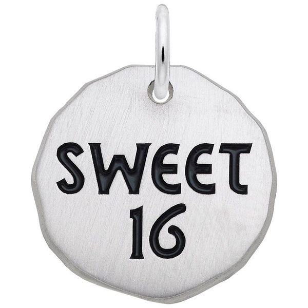 Sweet Sixteen Tag Charm - Walter Bauman Jewelers