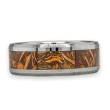 Tungsten 8mm Sanskrit Jasper Inlay Ring - Walter Bauman Jewelers