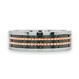 Tungsten, Ceramic, RGP 7mm Men’s Band Ring - Walter Bauman Jewelers