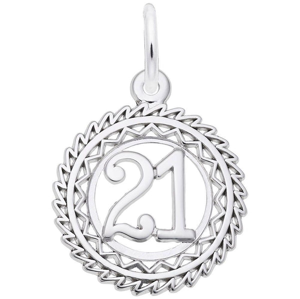 Victory Number Twenty One Charm - Walter Bauman Jewelers