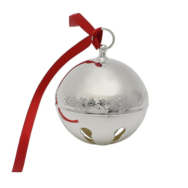 Wallace 2023 Silver-Plated Sleigh Bell Ornament, 53rd Edition - Walter Bauman Jewelers