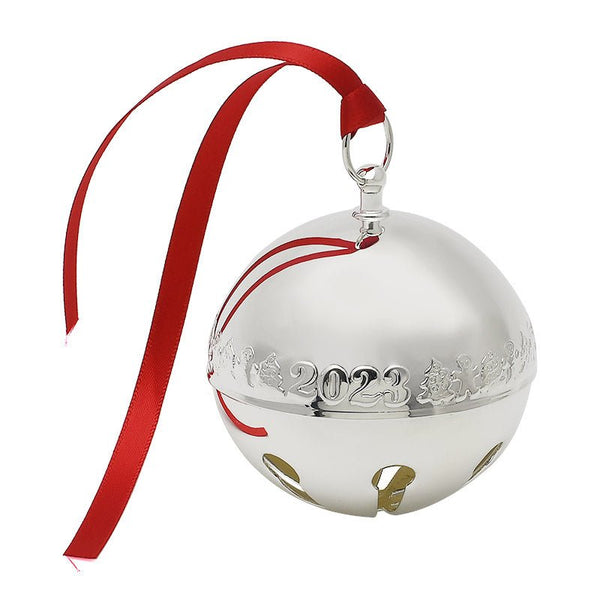 Wallace 2023 Silver-Plated Sleigh Bell Ornament, 53rd Edition - Walter Bauman Jewelers