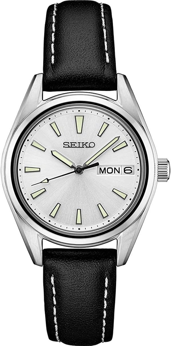 Women's Seiko Essential Stainless Steel Silver Dial Watch SUR455 - Walter Bauman Jewelers