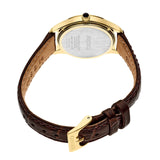 Women's Seiko Watch Brown Leather Strap SWR072 - Walter Bauman Jewelers