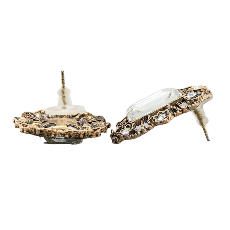 YGP Antiqued Crystal Earrings - Walter Bauman Jewelers