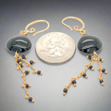 YGP Black Murano Glass Bead Dangle Earrings - Walter Bauman Jewelers