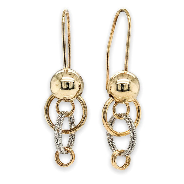 YGP “Colleen” D/C Circle Drop Earrings - Walter Bauman Jewelers