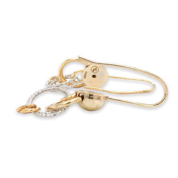 YGP “Colleen” D/C Circle Drop Earrings - Walter Bauman Jewelers