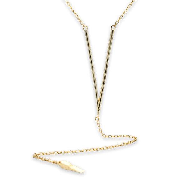 YGP CZ Y-Drop Necklace - Walter Bauman Jewelers