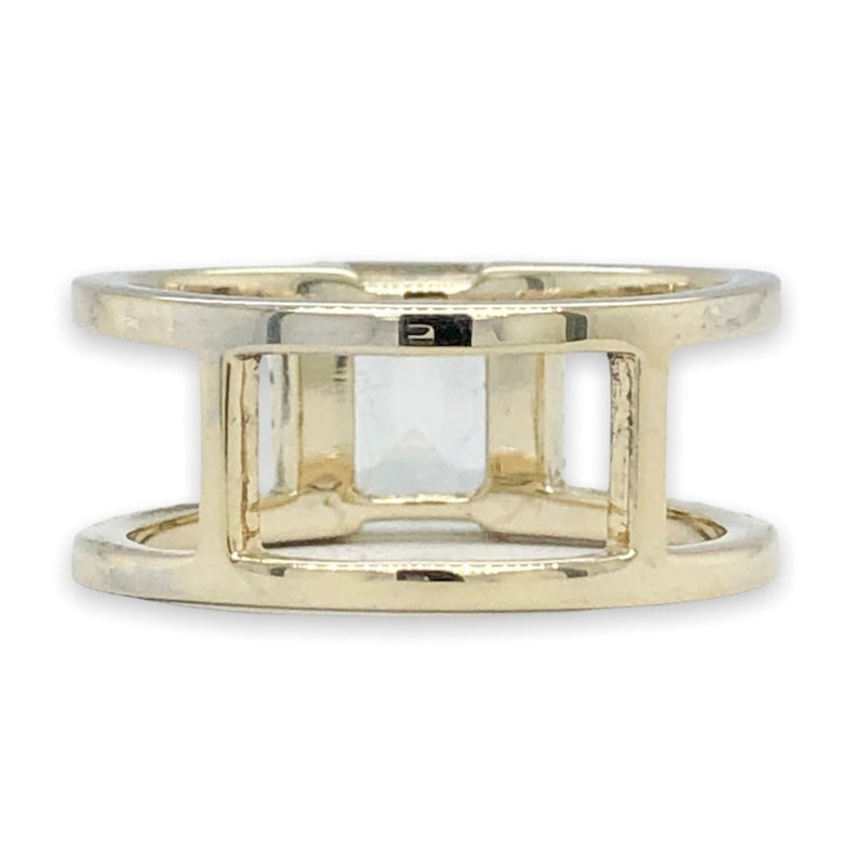 YGP Green Amethyst & White Topaz Ring - Walter Bauman Jewelers