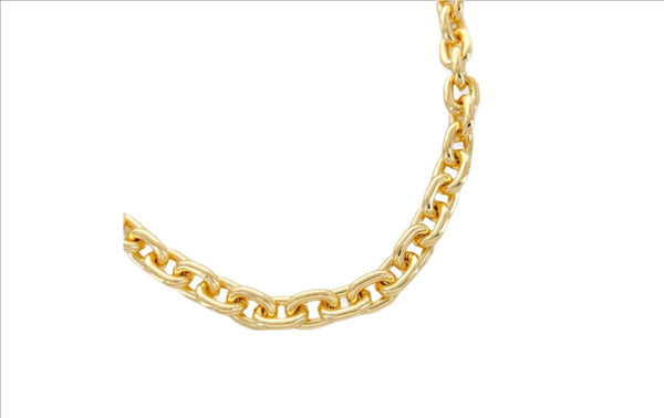 YGP Over Brass Heavy Link Chain - Walter Bauman Jewelers
