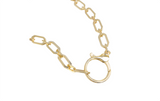 YGP Over Brass Octagon Chain Necklace With Large Clasp - Walter Bauman Jewelers