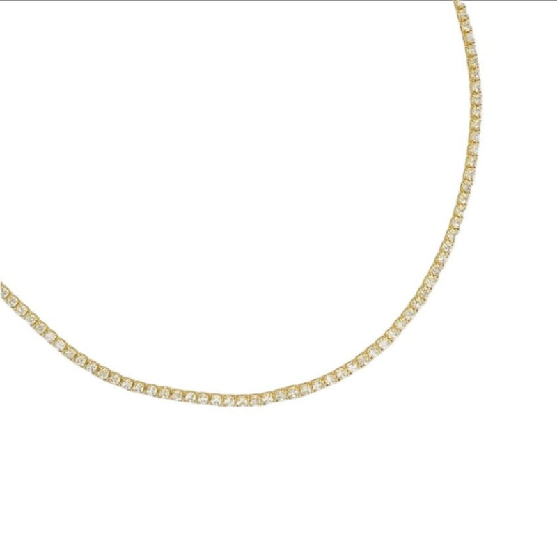 YGP Plated over Brass CZ Necklace - Walter Bauman Jewelers