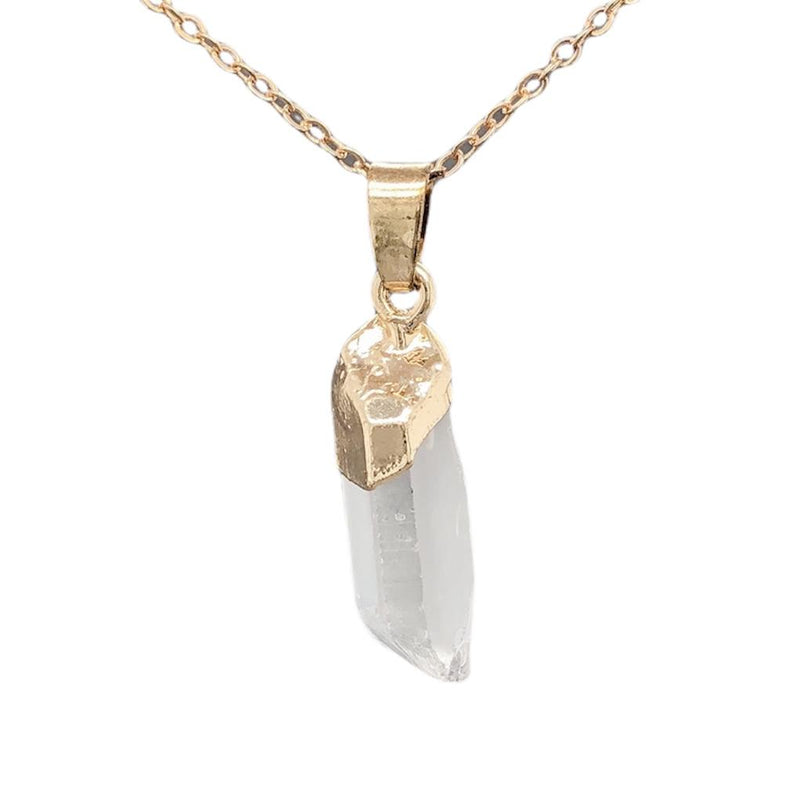 YGP Raw Quartz Crystal Pendant a - Walter Bauman Jewelers