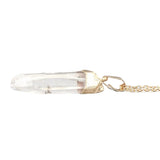 YGP Raw Quartz Crystal Pendant b - Walter Bauman Jewelers