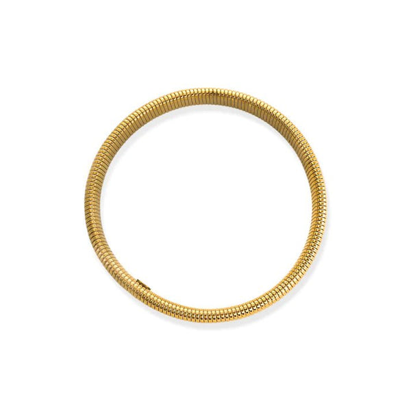 YGP Stainless 10mm Ribbed Bangle Bracelet - Walter Bauman Jewelers