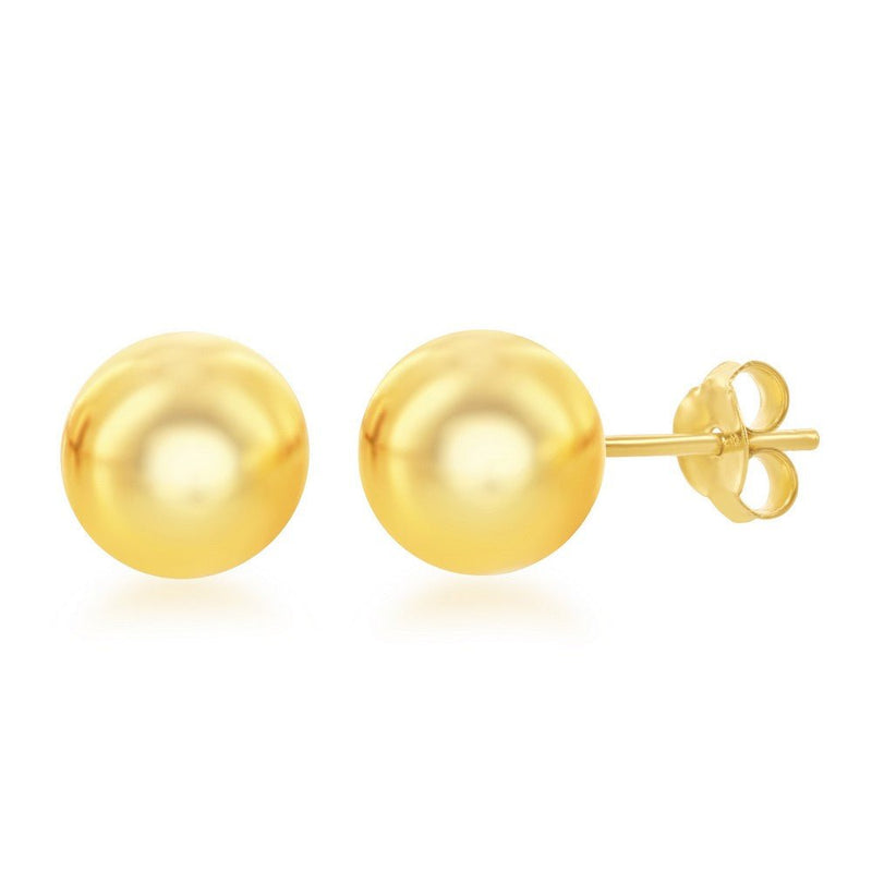 YGP Sterling 10mm Ball Stud Earrings - Walter Bauman Jewelers