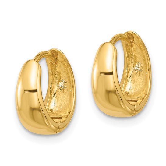 YGP Sterling 12x5mm Huggie Hoop Earrings - Walter Bauman Jewelers