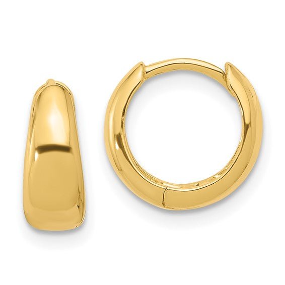 YGP Sterling 12x5mm Huggie Hoop Earrings - Walter Bauman Jewelers