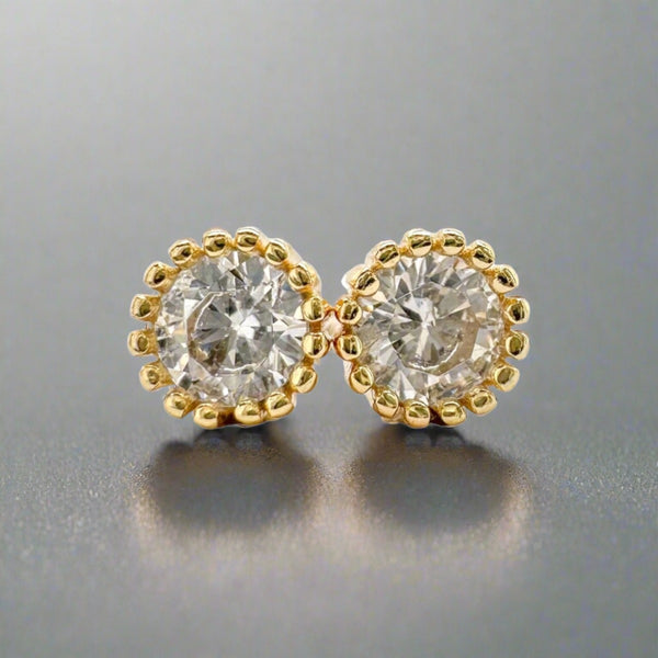 YGP Sterling 4mm CZ Stud Earrings - Walter Bauman Jewelers