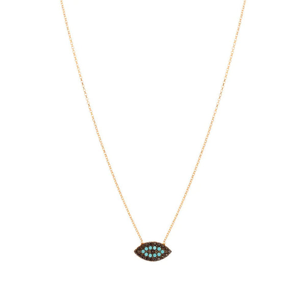YGP Sterling Black CZ Guardian Eye Necklace - Walter Bauman Jewelers