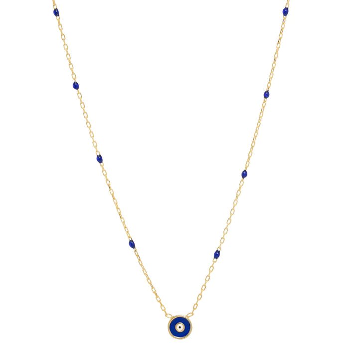 YGP Sterling Blue Enamel Guardian Eye Necklace - Walter Bauman Jewelers