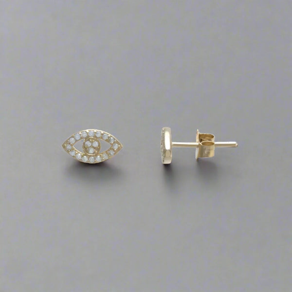 YGP Sterling CZ Eye Earrings - Walter Bauman Jewelers