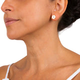 YGP Sterling CZ Flower Stud Earrings - Walter Bauman Jewelers