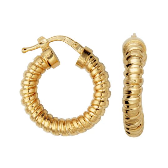 YGP Sterling Tubugas 20MM/4MM Hoop Earring - Walter Bauman Jewelers